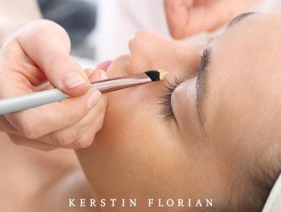 Facial with shaping and tinting of eyebrows and lashes